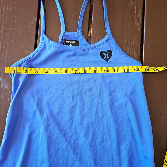 Hurley‎ Girl's Blue Ruffle Hem Tank Dress. Size M (10-12) - Picture 7 of 8